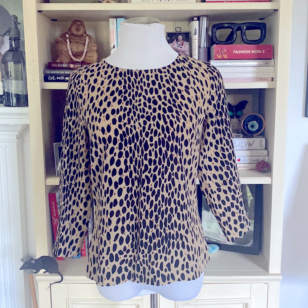 J. Crew Leopard Top Size XS